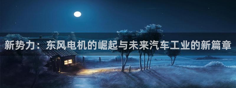 腾众娱乐是个啥：新势力：东风电机的崛起与