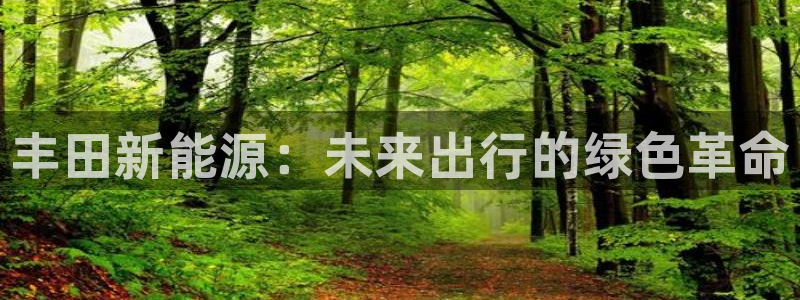 包头众腾娱乐:丰田新能源:未来出行的绿色革命